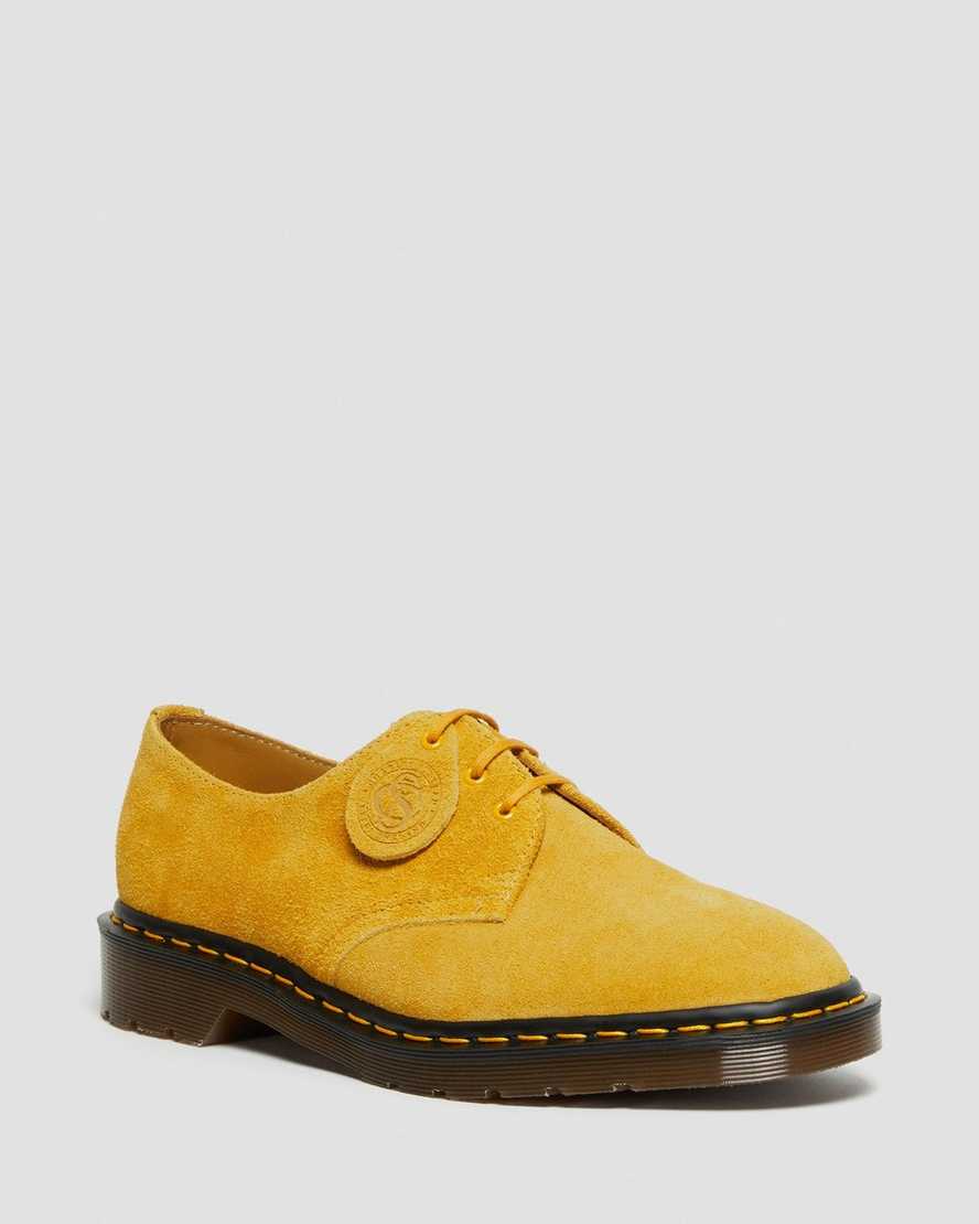 Dr. Martens 1461 Made In England Suede Erkek Bağcıklı Ayakkabı - Ayakkabı Turuncu/Sarı |GUVMI8426|